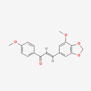 (2E)-3-(7-methoxy-1,3-benzodioxol-5-yl)-1-(4-methoxyphenyl)prop-2-en-1-one