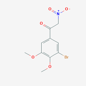 molecular formula C10H10BrNO5 B8033981 1-(3-Bromo-4,5-dimethoxyphenyl)-2-nitroethanone 