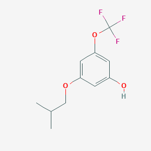 molecular formula C11H13F3O3 B8034007 3-(2-Methylpropoxy)-5-(trifluoromethoxy)phenol 