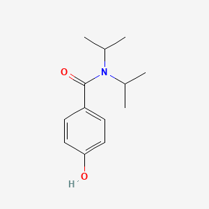 molecular formula C13H19NO2 B8034009 4-hydroxy-N,N-bis(propan-2-yl)benzamide 