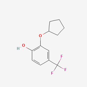 2-(Cyclopentyloxy)-4-(trifluoromethyl)phenol