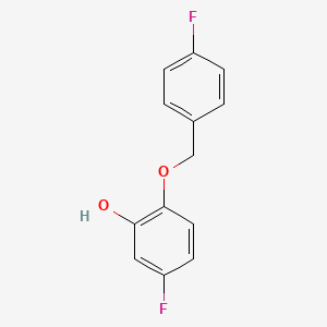 5-Fluoro-2-[(4-fluorophenyl)methoxy]phenol