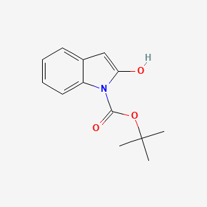 molecular formula C13H15NO3 B8034074 tert-Butyl 2-hydroxy-1H-indole-1-carboxylate 