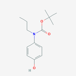 molecular formula C14H21NO3 B8034083 Tert-butyl N-(4-hydroxyphenyl)-N-propylcarbamate 
