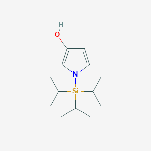 molecular formula C13H25NOSi B8034112 1-[tris(propan-2-yl)silyl]-1H-pyrrol-3-ol 