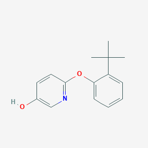 molecular formula C15H17NO2 B8034134 6-(2-Tert-butylphenoxy)pyridin-3-OL 