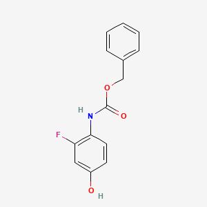 benzyl N-(2-fluoro-4-hydroxyphenyl)carbamate