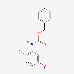 Benzyl N-(2-fluoro-5-hydroxyphenyl)carbamate