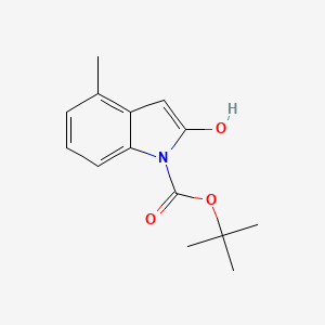 tert-butyl 2-hydroxy-4-methyl-1H-indole-1-carboxylate