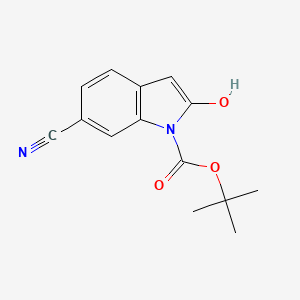 tert-butyl 6-cyano-2-hydroxy-1H-indole-1-carboxylate