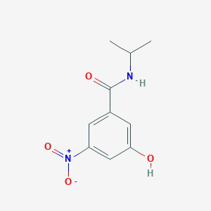 molecular formula C10H12N2O4 B8034245 3-hydroxy-5-nitro-N-(propan-2-yl)benzamide 