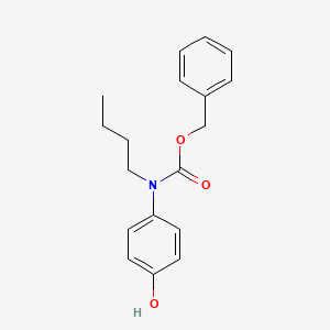 molecular formula C18H21NO3 B8034255 Benzyl N-butyl-N-(4-hydroxyphenyl)carbamate 