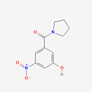 3-Nitro-5-[(pyrrolidin-1-yl)carbonyl]phenol