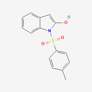 molecular formula C15H13NO3S B8034316 1-[(4-methylbenzene)sulfonyl]-1H-indol-2-ol 