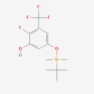 5-[(Tert-butyldimethylsilyl)oxy]-2-fluoro-3-(trifluoromethyl)phenol