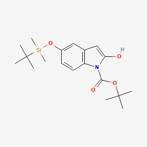 tert-butyl 5-[(tert-butyldimethylsilyl)oxy]-2-hydroxy-1H-indole-1-carboxylate