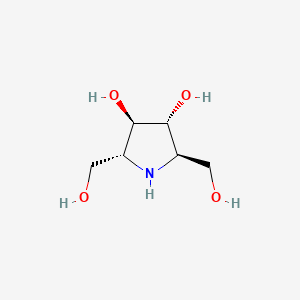 molecular formula C6H13NO4 B8034410 2,5-Dideoxy-2,5-imino-D-mannitol CAS No. 210115-92-7