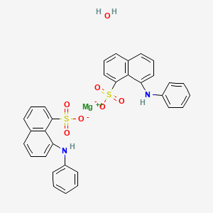 molecular formula C32H26MgN2O7S2 B8034419 1-Anilino-8-naphthalene sulfonic acid magnesium salt monohydrate 