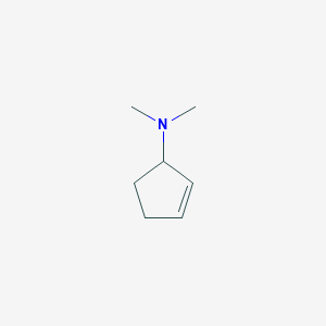 molecular formula C7H13N B080345 N,N-dimethylcyclopent-2-en-1-amine CAS No. 13044-51-4