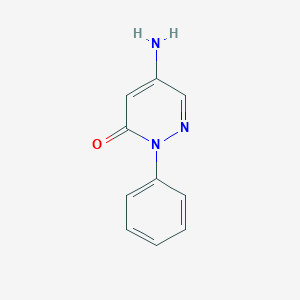 molecular formula C10H9N3O B080346 5-氨基-2-苯基吡啶并嗪-3(2H)-酮 CAS No. 13589-77-0