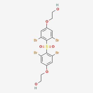 molecular formula C16H14Br4O6S B8034696 2,2'-(4,4'-Sulfonylbis(3,5-dibromo-4,1-phenylene))bis(oxy)diethanol 
