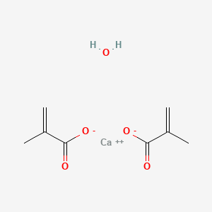 molecular formula C8H12CaO5 B8034711 甲基丙烯酸钙水合物 