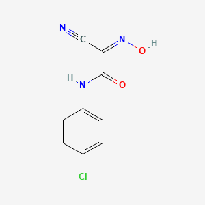 molecular formula C9H6ClN3O2 B8034798 (2Z)-N-(4-chlorophenyl)-2-cyano-2-(hydroxyimino)ethanamide 