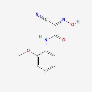 molecular formula C10H9N3O3 B8034802 (2Z)-2-cyano-2-(hydroxyimino)-N-(2-methoxyphenyl)ethanamide 