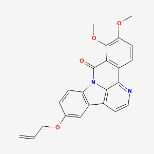 10,11-dimethoxy-5-(prop-2-en-1-yloxy)-9H-benzo[c]indolo[3,2,1-ij][1,5]naphthyridin-9-one