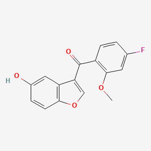 (4-Fluoro-2-methoxyphenyl)(5-hydroxy-1-benzofuran-3-yl)methanone