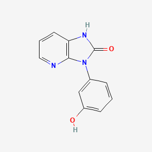 molecular formula C12H9N3O2 B8034927 3-(3-hydroxyphenyl)-1H-imidazo[4,5-b]pyridin-2-one 