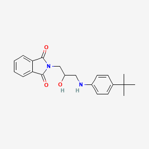 molecular formula C21H24N2O3 B8034945 2-[3-(4-Tert-butylanilino)-2-hydroxypropyl]isoindole-1,3-dione 