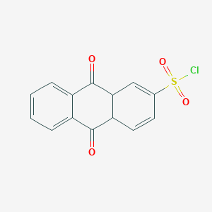 molecular formula C14H9ClO4S B8034996 9,10-Dioxo-4a,9a-dihydroanthracene-2-sulfonyl chloride 