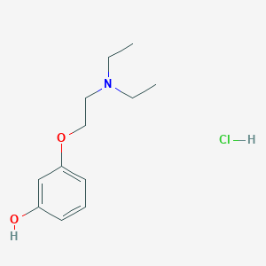 3-[2-(Diethylamino)ethoxy]phenol;hydrochloride