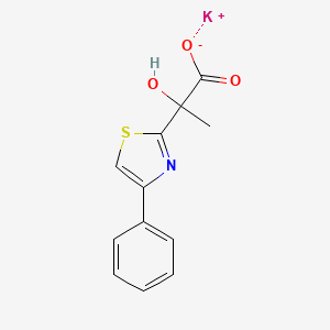 Potassium;2-hydroxy-2-(4-phenyl-1,3-thiazol-2-yl)propanoate