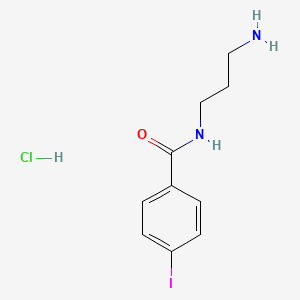molecular formula C10H14ClIN2O B8035072 N-(3-Aminopropyl)-4-iodobenzamide hydrochloride 