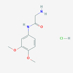 N-(3,4-Dimethoxyphenyl)glycinamide (HCl)