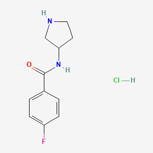 4-Fluoro-N-(pyrrolidin-3-yl)benzamide hydrochloride