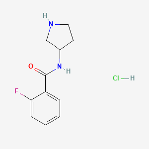 2-Fluoro-N-(pyrrolidin-3-yl)benzamide hydrochloride