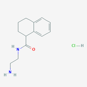 molecular formula C13H19ClN2O B8035190 N-(2-Aminoethyl)-1,2,3,4-tetrahydronaphthalene-1-carboxamide hydrochloride 