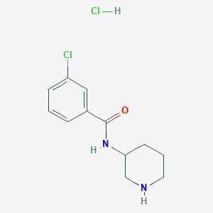 3-Chloro-N-(piperidin-3-yl)benzamide hydrochloride