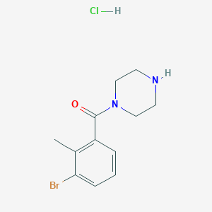 (3-Bromo-2-methylphenyl)(piperazin-1-yl)methanone hydrochloride