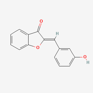 molecular formula C15H10O3 B8035410 (2z)-2-(3-Hydroxybenzylidene)-1-benzofuran-3(2h)-one 