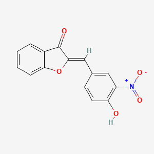 (2z)-2-(4-Hydroxy-3-nitrobenzylidene)-1-benzofuran-3(2h)-one