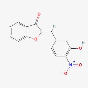 (2Z)-2-[(3-hydroxy-4-nitrophenyl)methylidene]-1-benzofuran-3-one