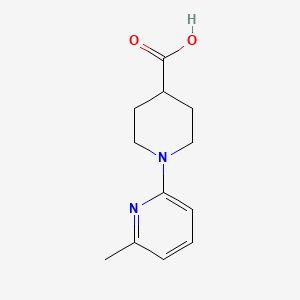 molecular formula C12H16N2O2 B8035625 1-(6-Methylpyridin-2-yl)piperidine-4-carboxylic acid 