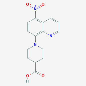 1-(5-Nitroquinolin-8-yl)piperidine-4-carboxylic acid
