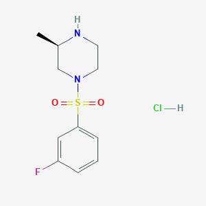 (R)-1-((3-Fluorophenyl)sulfonyl)-3-methylpiperazine hydrochloride