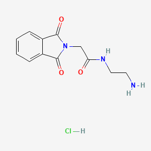 N-(2-aminoethyl)-2-(1,3-dioxoisoindol-2-yl)acetamide;hydrochloride