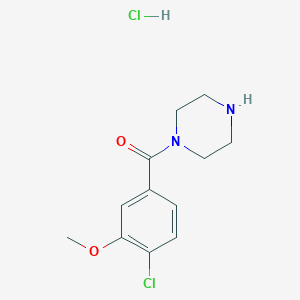 (4-Chloro-3-methoxyphenyl)(piperazin-1-yl)methanone hydrochloride